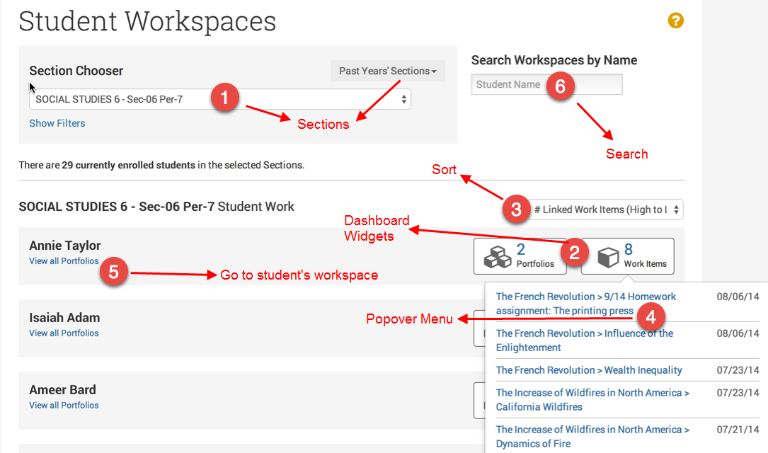 Student Workspaces